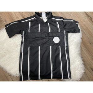 NWOT New Soccer Referee Jersey Shirt Men's Small High 5 Brand Polyester Black